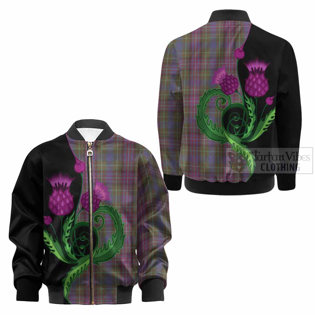 Rankin Tartan Kid Bomber Jacket Traditional Scottish Thistle
