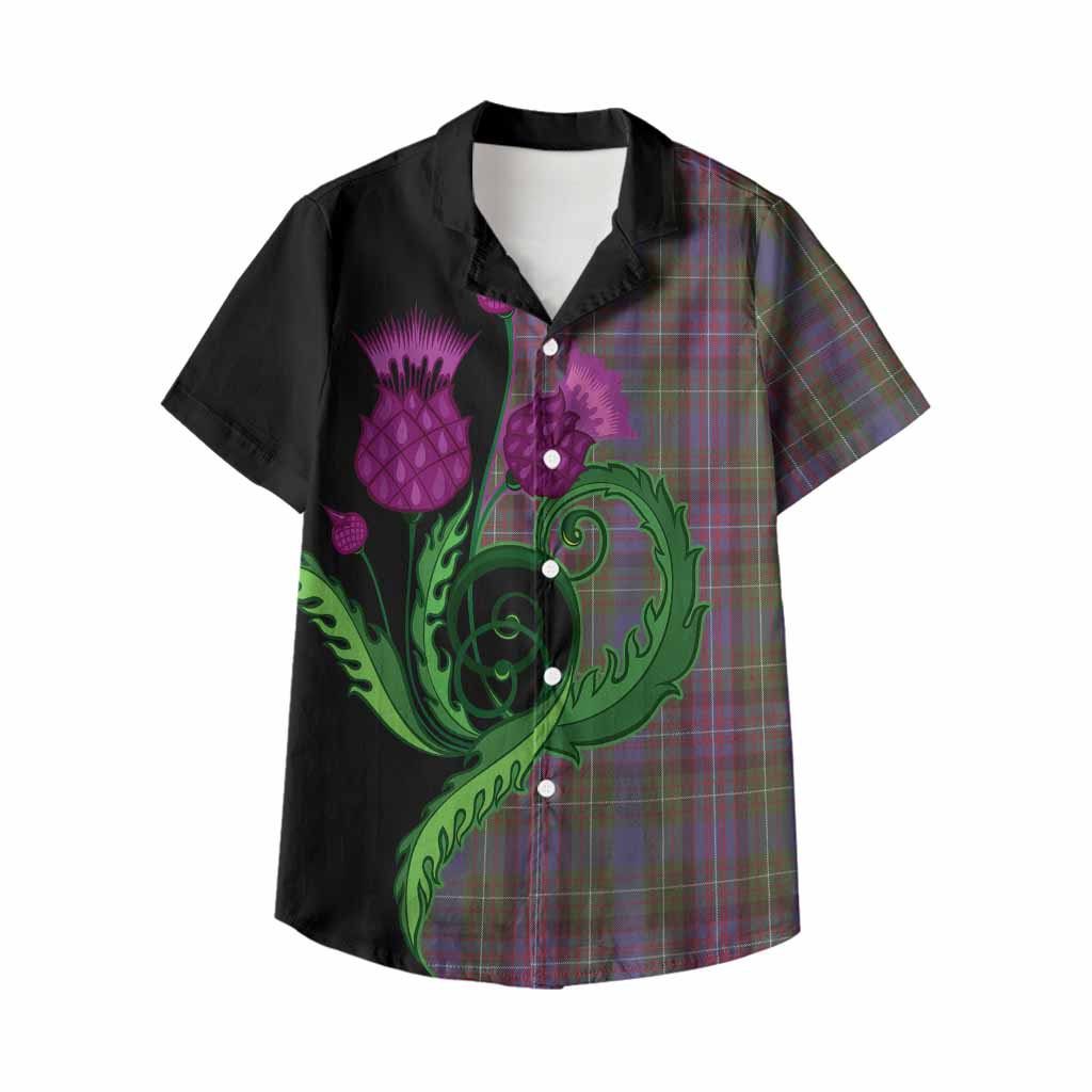 Rankin Tartan Kid Hawaiian Shirt Traditional Scottish Thistle