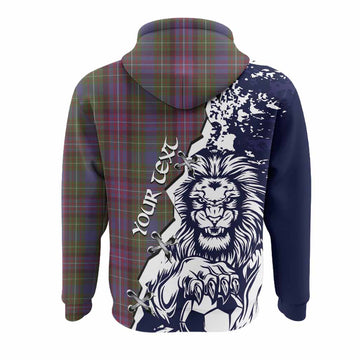 Rankin Tartan Scottish Hoodie Angry Lion With Soccer Ball Style