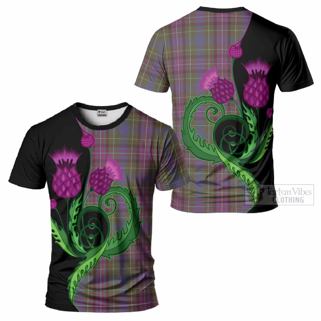 Rankin Tartan T-Shirt Traditional Scottish Thistle