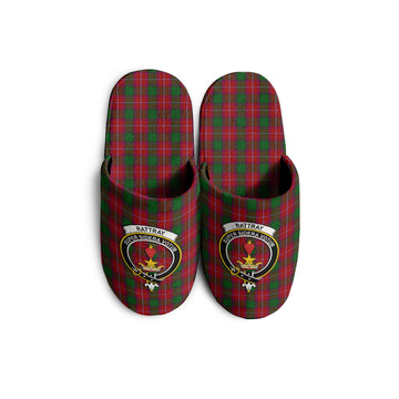 Rattray Tartan Home Slippers with Family Crest