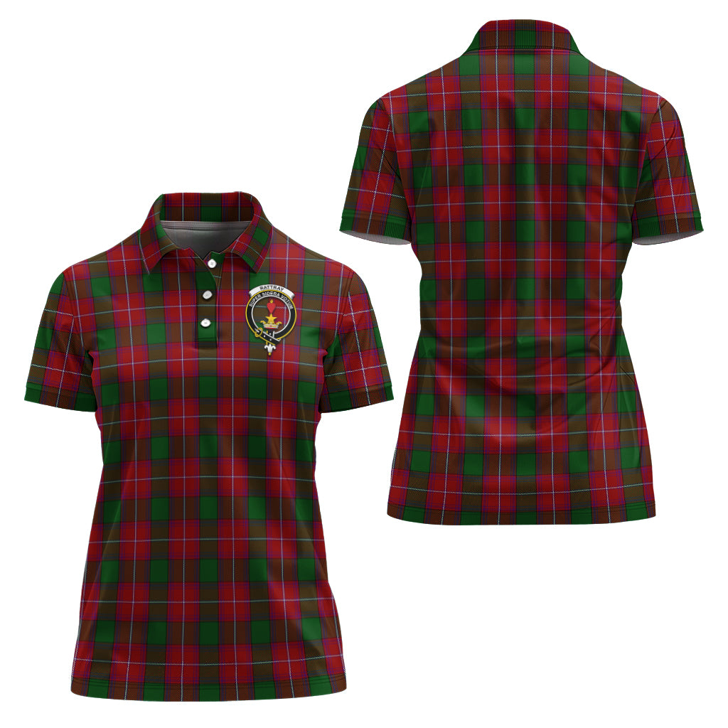 rattray-tartan-polo-shirt-with-family-crest-for-women