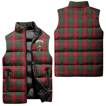 Rattray Tartan Sleeveless Puffer Jacket with Family Crest