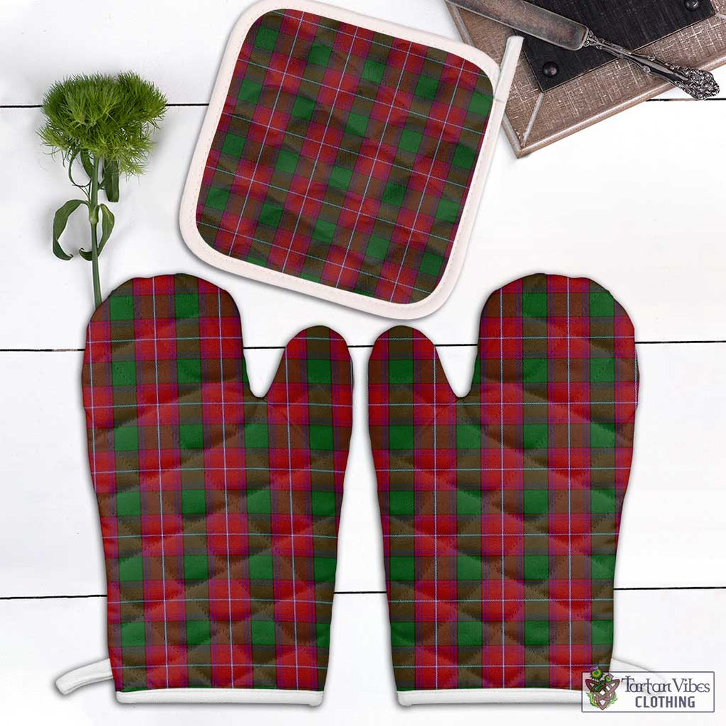 Rattray Tartan Combo Oven Mitt & Pot-Holder Combo 1 Oven Mitt & 1 Pot-Holder White - Tartan Vibes Clothing