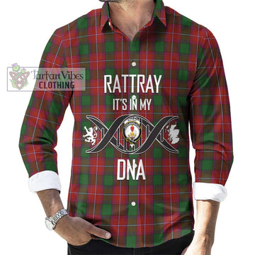 Rattray Tartan Long Sleeve Button Shirt with Family Crest DNA In Me Style