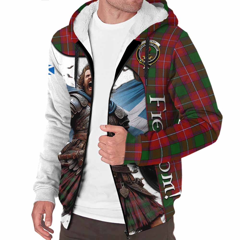 Tartan Vibes Clothing Rattray Crest Tartan Sherpa Hoodie Inspired by the Freedom of Scottish Warrior