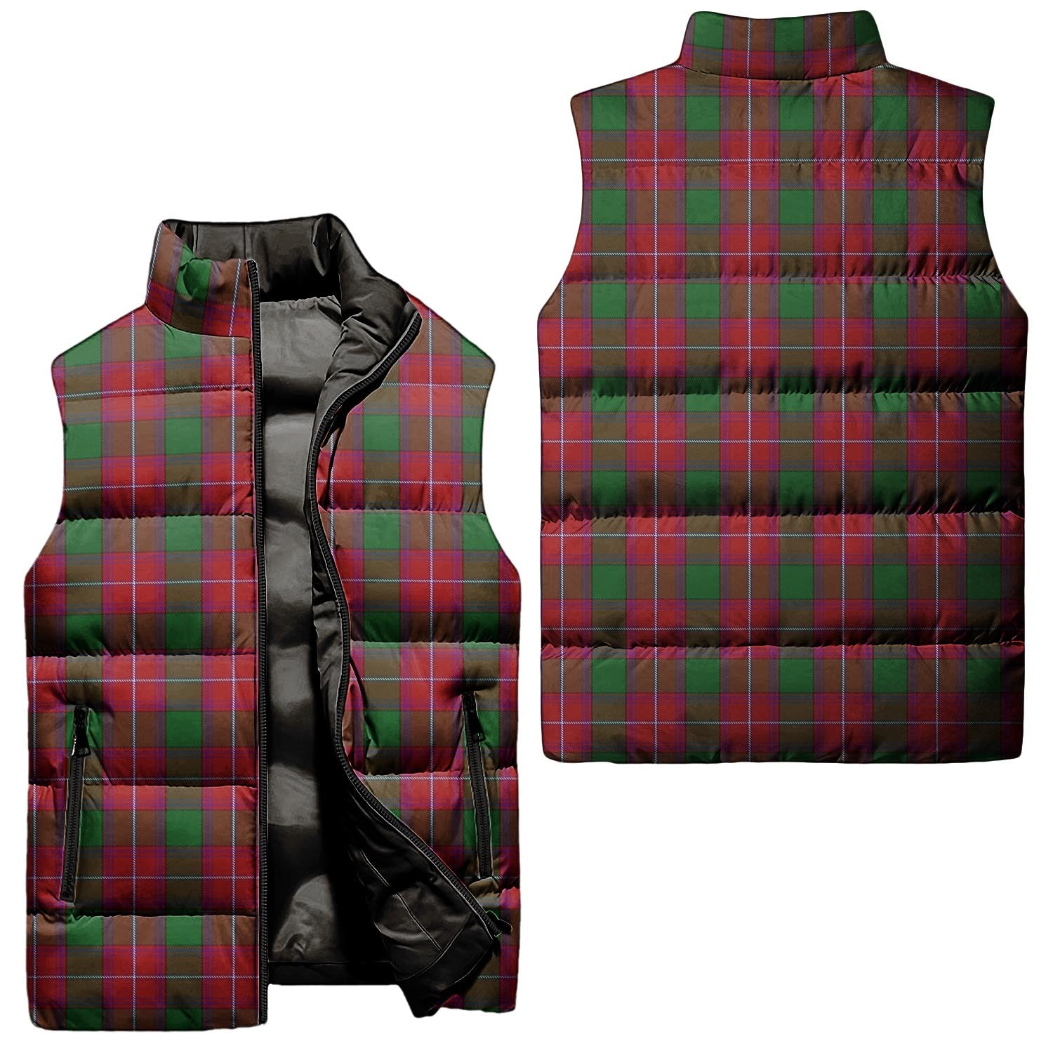 Rattray Tartan Sleeveless Puffer Jacket Unisex - Tartan Vibes Clothing