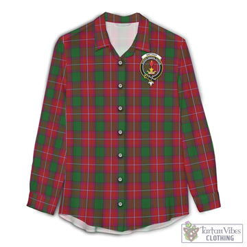 Rattray Tartan Womens Casual Shirt with Family Crest