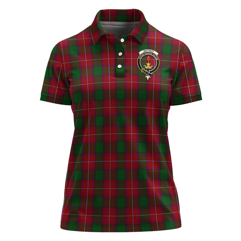 rattray-tartan-polo-shirt-with-family-crest-for-women