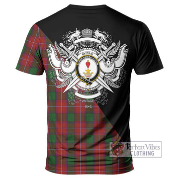Rattray Tartan T-Shirt with Family Crest and Military Logo Style - Tartanvibesclothing Shop