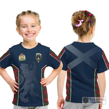 Rattray Tartan Kid T-Shirt with Family Crest and Lion Rampant Vibes Sport Style