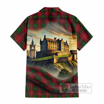 Rattray Tartan Family Crest Hawaiian Shirt with Scottish Ancient Castle Style