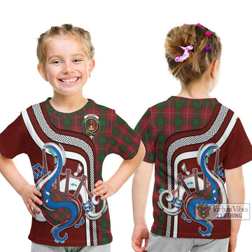 Rattray Tartan Kid T-Shirt with Epic Bagpipe Style