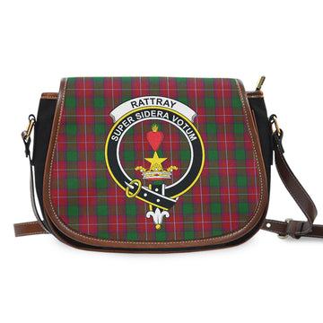 Rattray Tartan Saddle Bag with Family Crest