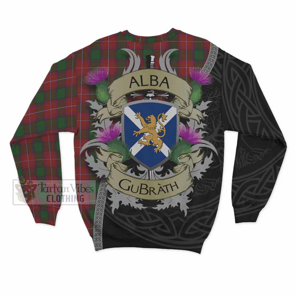 Tartan Vibes Clothing Rattray Tartan Family Crest Sweatshirt Lion Rampant Royal Thistle Shield Celtic Inspired