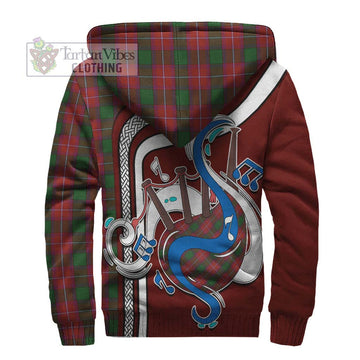Rattray Tartan Sherpa Hoodie with Epic Bagpipe Style