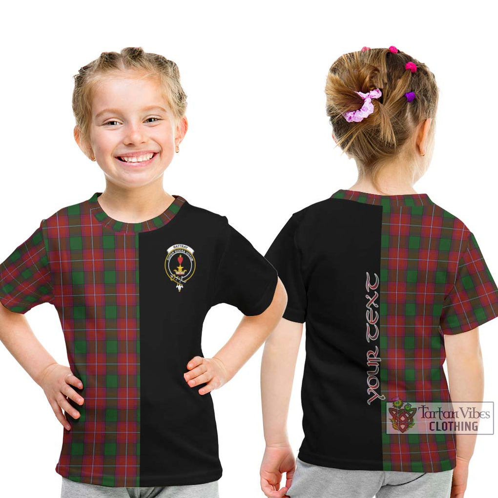 Rattray Tartan Kid T-Shirt with Family Crest and Half Of Me Style - Tartanvibesclothing Shop