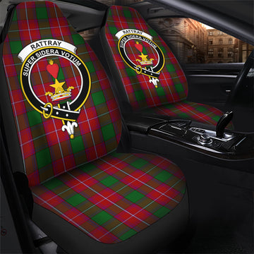 Rattray Tartan Car Seat Cover with Family Crest