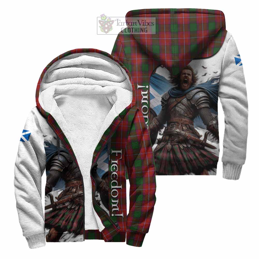 Tartan Vibes Clothing Rattray Crest Tartan Sherpa Hoodie Inspired by the Freedom of Scottish Warrior