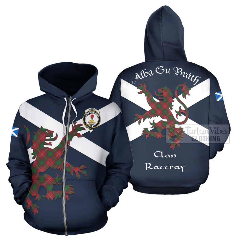 Tartan Vibes Clothing Rattray Tartan Lion Rampant Hoodie – Proudly Display Your Heritage with Alba Gu Brath and Clan Name