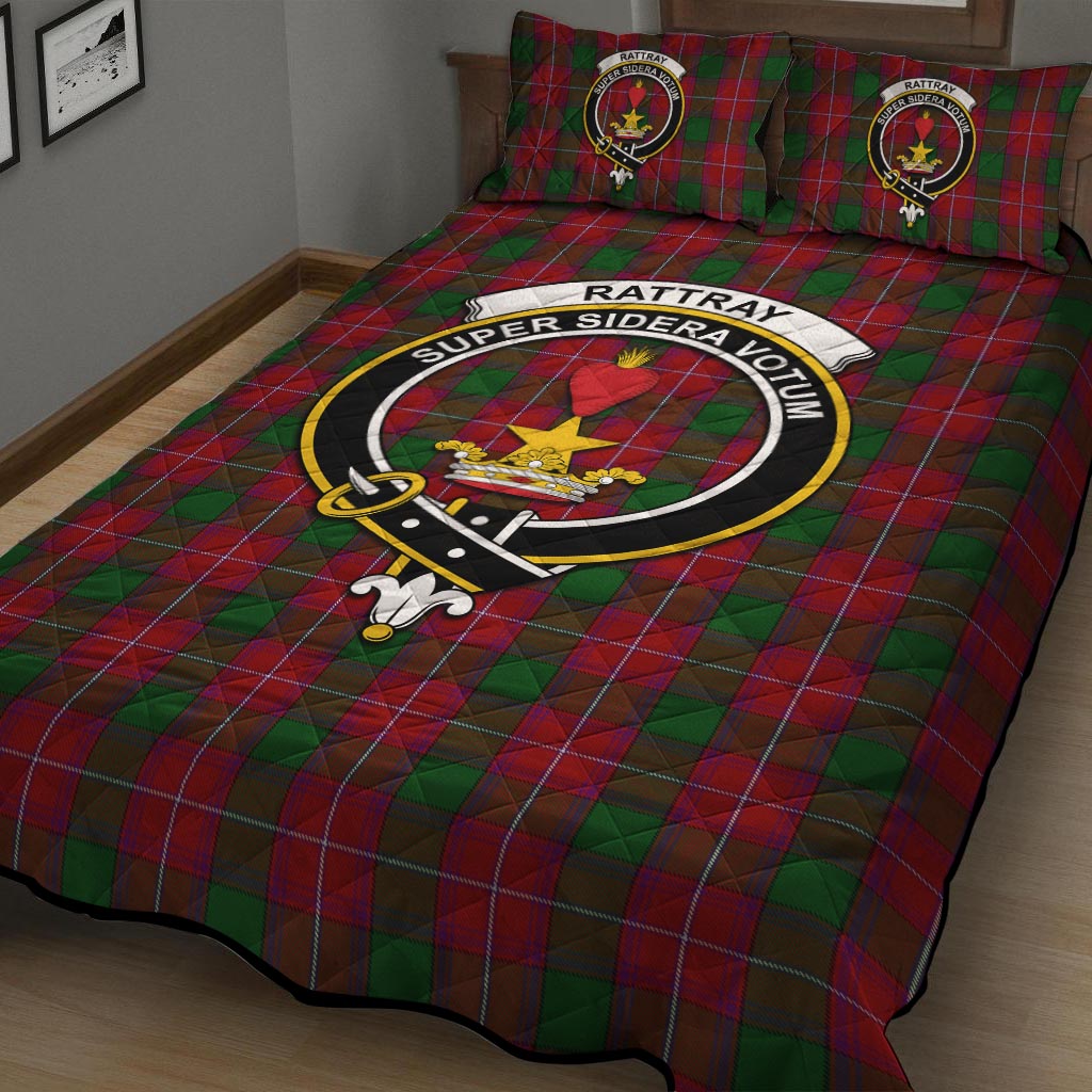 Rattray Tartan Quilt Bed Set with Family Crest - Tartan Vibes Clothing