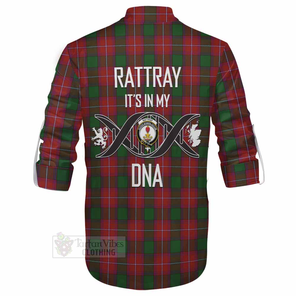 Tartan Vibes Clothing Rattray Tartan Ghillie Kilt Shirt with Family Crest DNA In Me Style