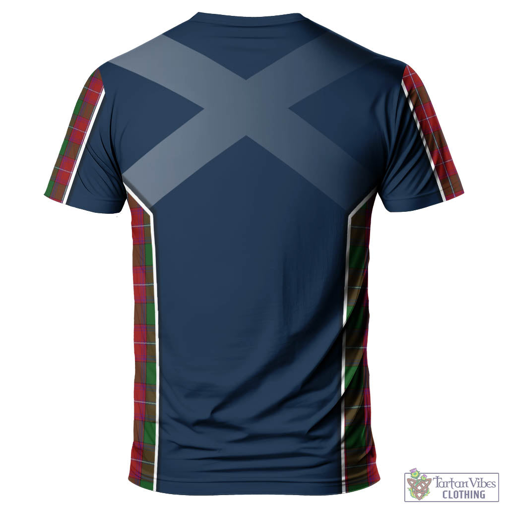 Tartan Vibes Clothing Rattray Tartan T-Shirt with Family Crest and Scottish Thistle Vibes Sport Style