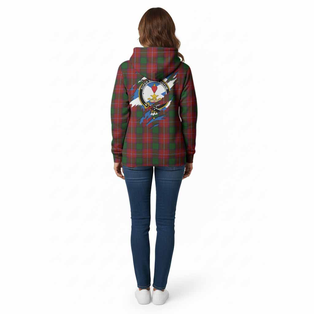 Rattray Clan Crest In Me Tartan Cotton Hoodie Scotland Flag Style