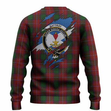 Rattray Clan Crest In Me Tartan Knitted Sweater Scotland Flag Style