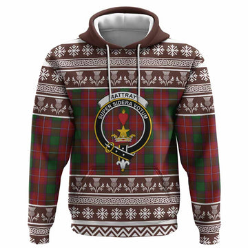 Rattray Clan Tartan Christmas Hoodie with Family Crest