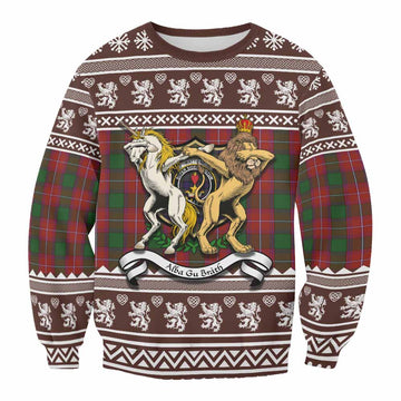 Rattray Clan Tartan Crest Christmas Sweatshirt Coat of Arms Funny Style