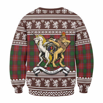 Rattray Clan Tartan Crest Christmas Sweatshirt Coat of Arms Funny Style