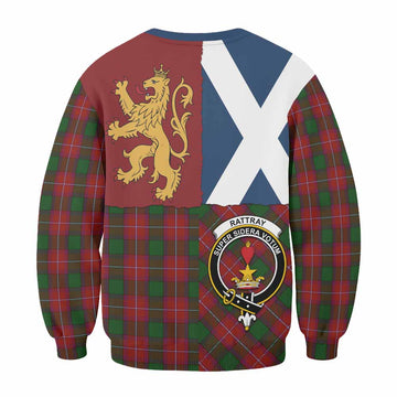 Rattray Crest Tartan Sweatshirt with Lion Rampant Saltire Style