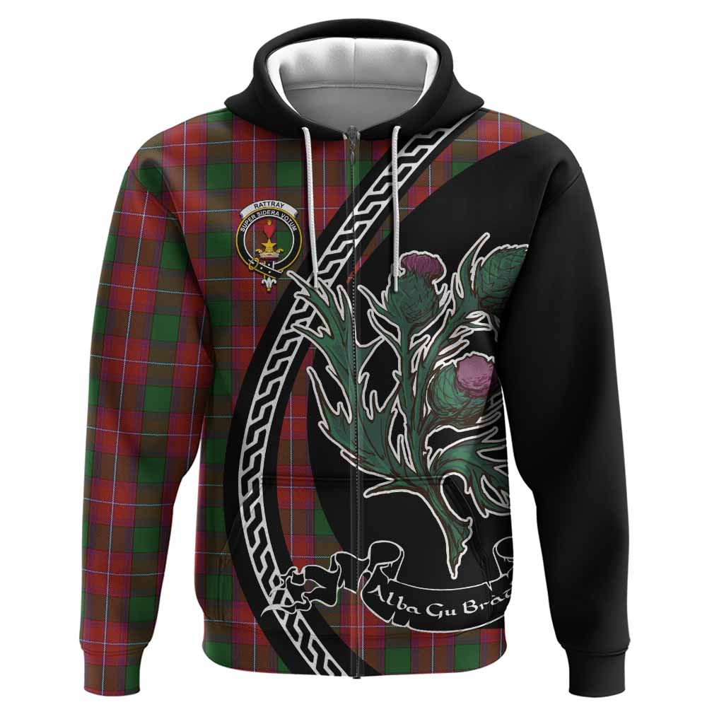 Rattray Family Crest Tartan Hoodie Alba Thistle Inspired - Tartan Vibes Clothing