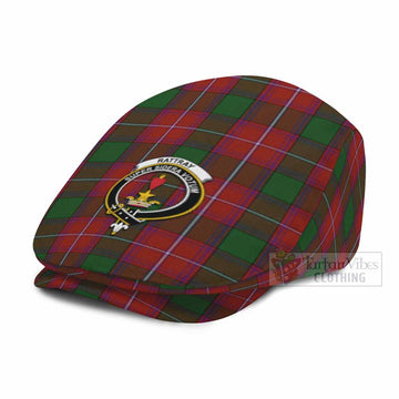 Rattray Family Crest Tartan Jeff Cap, Tartan Flat Cap