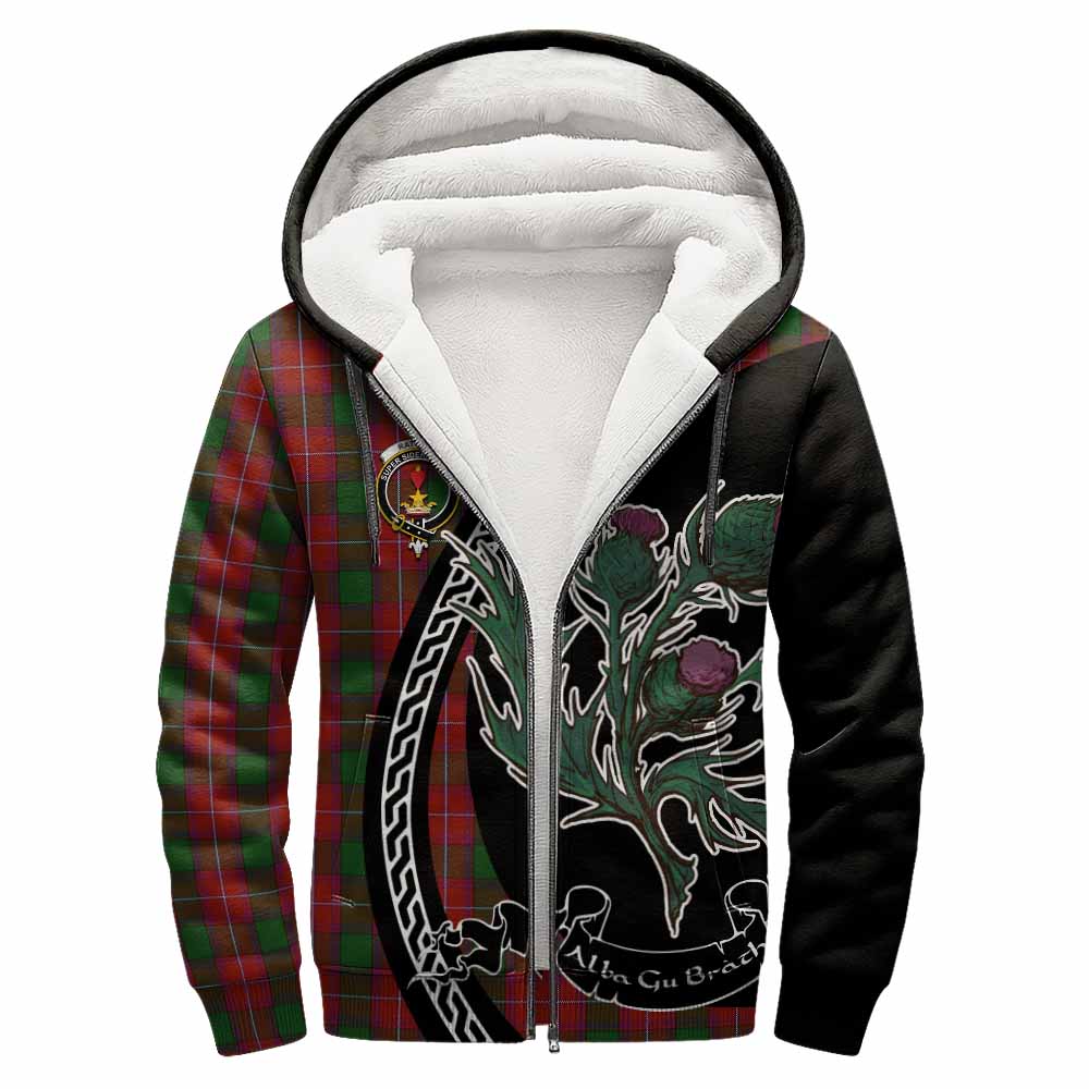 Rattray Family Crest Tartan Sherpa Hoodie Alba Thistle Inspired - Tartan Vibes Clothing