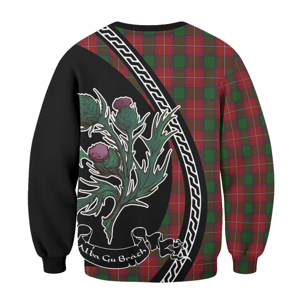 Rattray Family Crest Tartan Sweatshirt Alba Thistle Inspired - Tartan Vibes Clothing