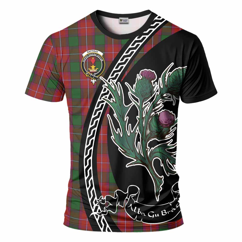 Rattray Family Crest Tartan T-Shirt Alba Thistle Inspired - Tartan Vibes Clothing