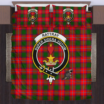 Rattray Modern Tartan Bedding Set with Family Crest