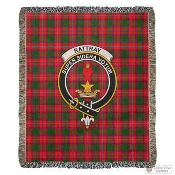 Rattray Modern Tartan Woven Blanket with Family Crest