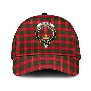Rattray Modern Tartan Classic Cap with Family Crest