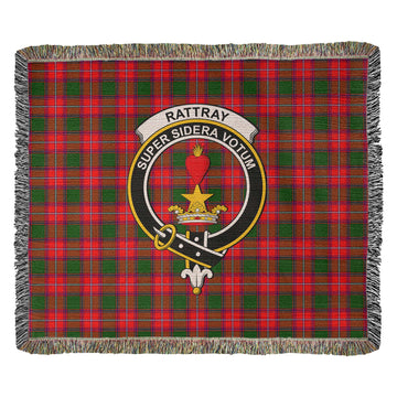 Rattray Modern Tartan Woven Blanket with Family Crest