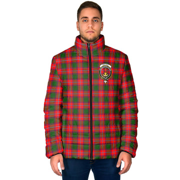 Rattray Modern Tartan Padded Jacket with Family Crest
