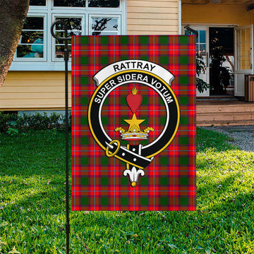 Rattray Modern Tartan Flag with Family Crest