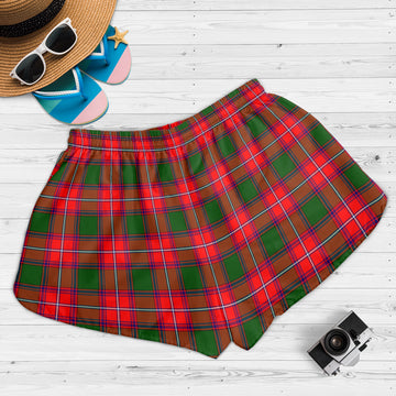 Rattray Modern Tartan Womens Shorts with Family Crest