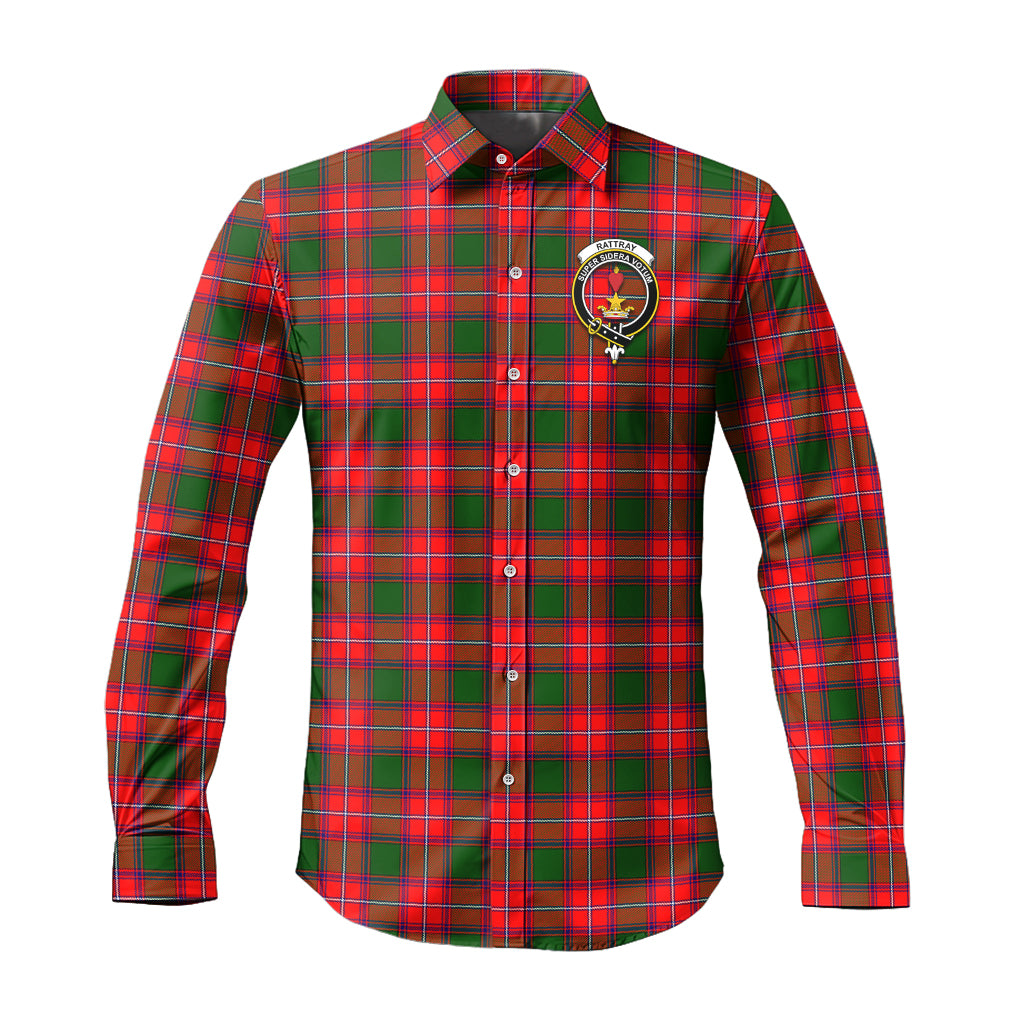 rattray-modern-tartan-long-sleeve-button-up-shirt-with-family-crest