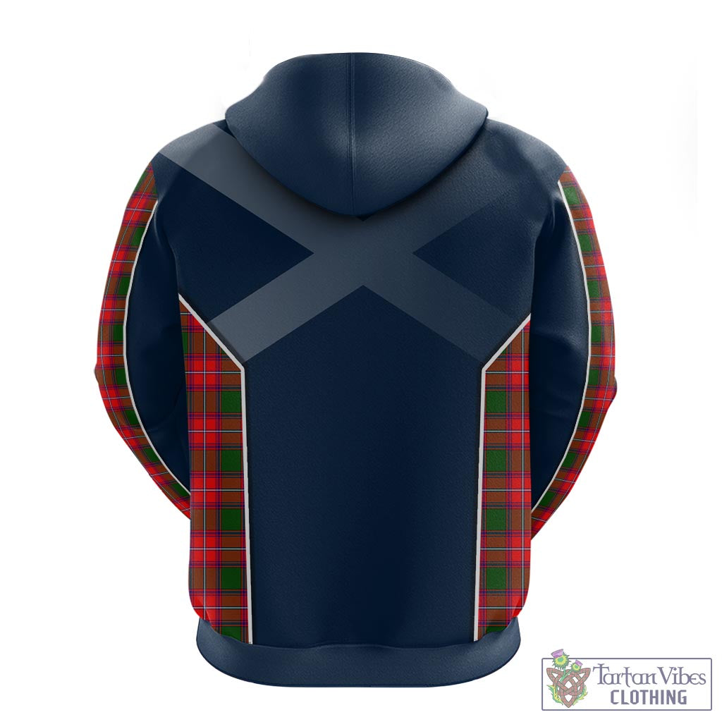 Tartan Vibes Clothing Rattray Modern Tartan Hoodie with Family Crest and Lion Rampant Vibes Sport Style