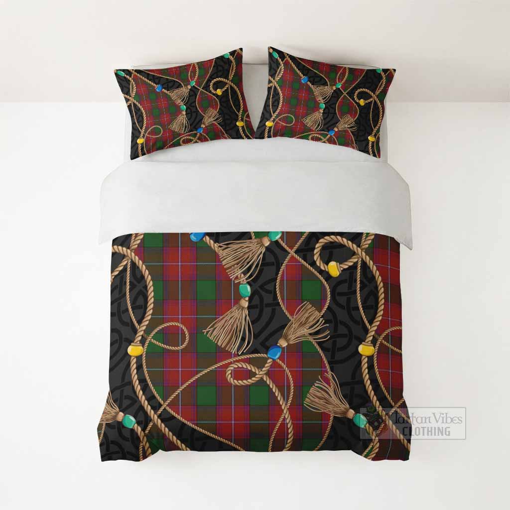 Rattray Scottish Tartan Twisted Ropes Stylized Bedding Set - Tartan Vibes Clothing