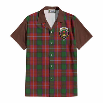 Rattray Tartan Accent Cotton Hawaiian Shirt with Family Crest