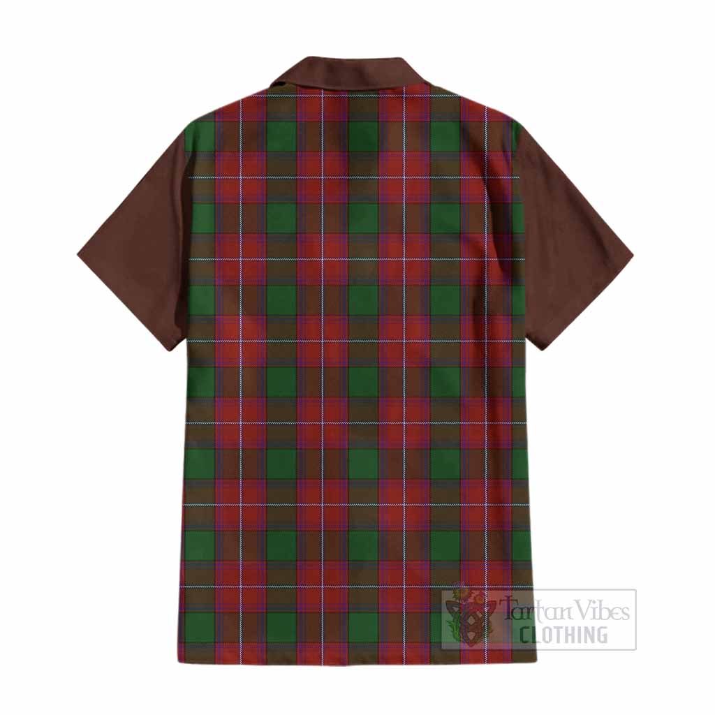 Rattray Tartan Accent Cotton Hawaiian Shirt with Family Crest